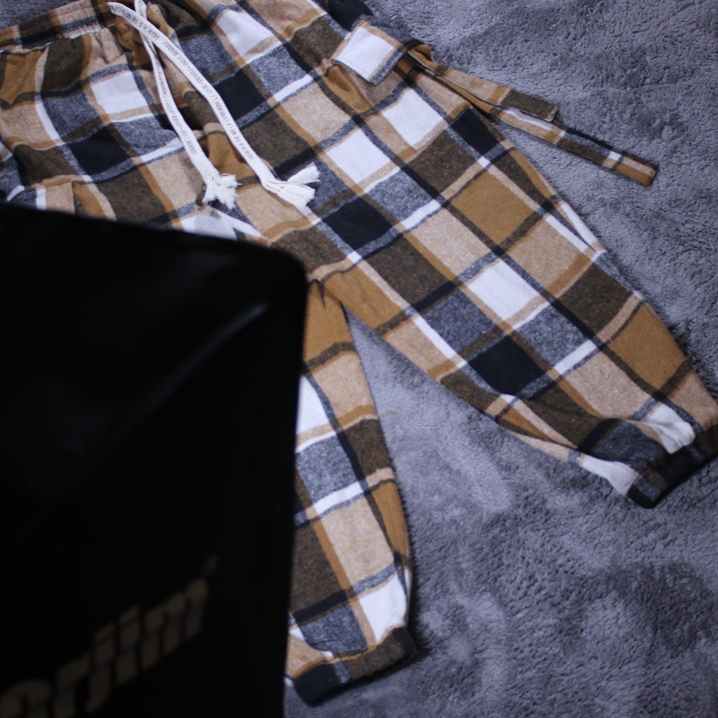 Brown Flannel Sweat pants