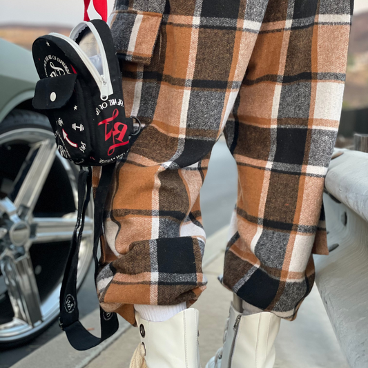 Brown Flannel Sweat pants