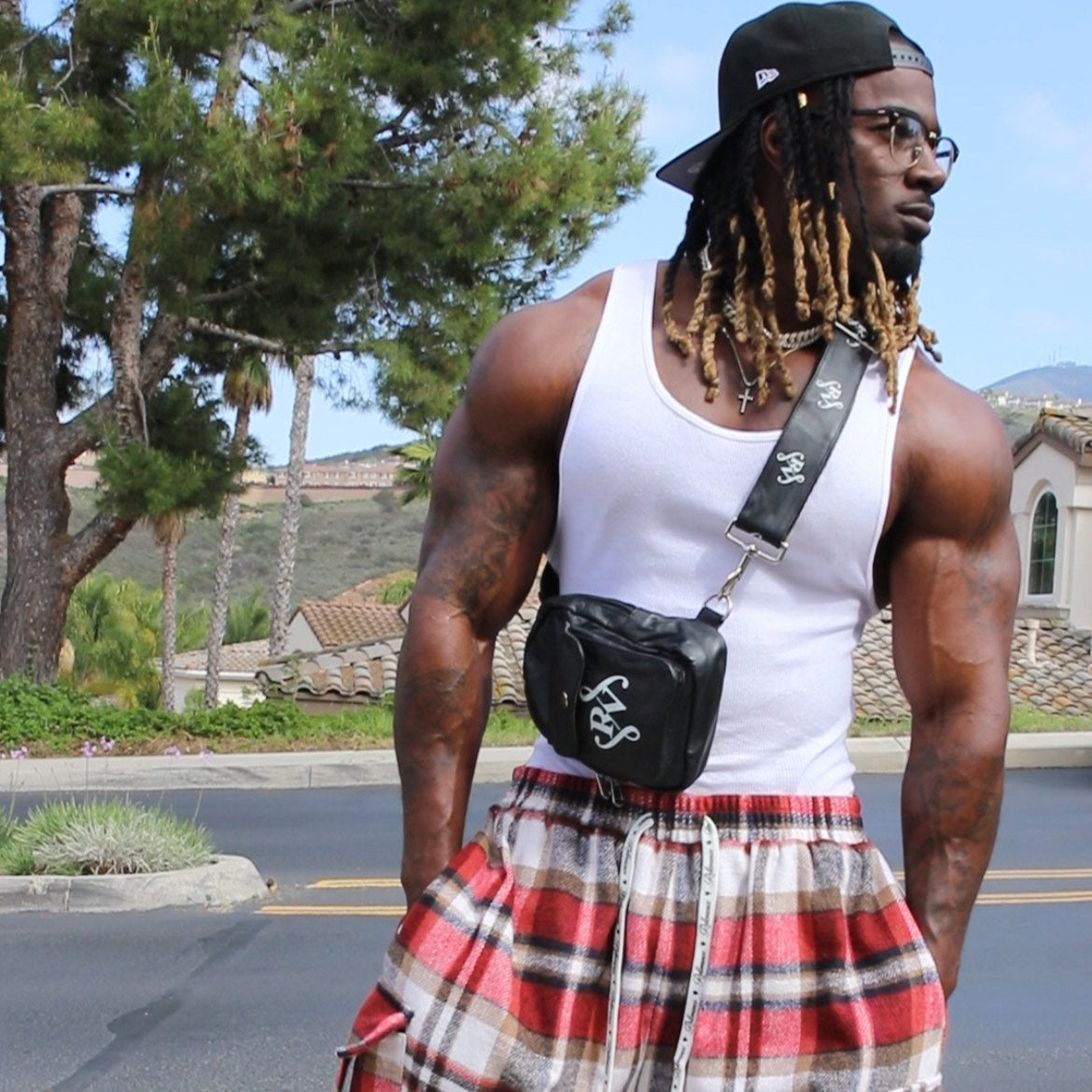 Plaid sweats